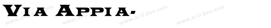 Via Appia字体转换